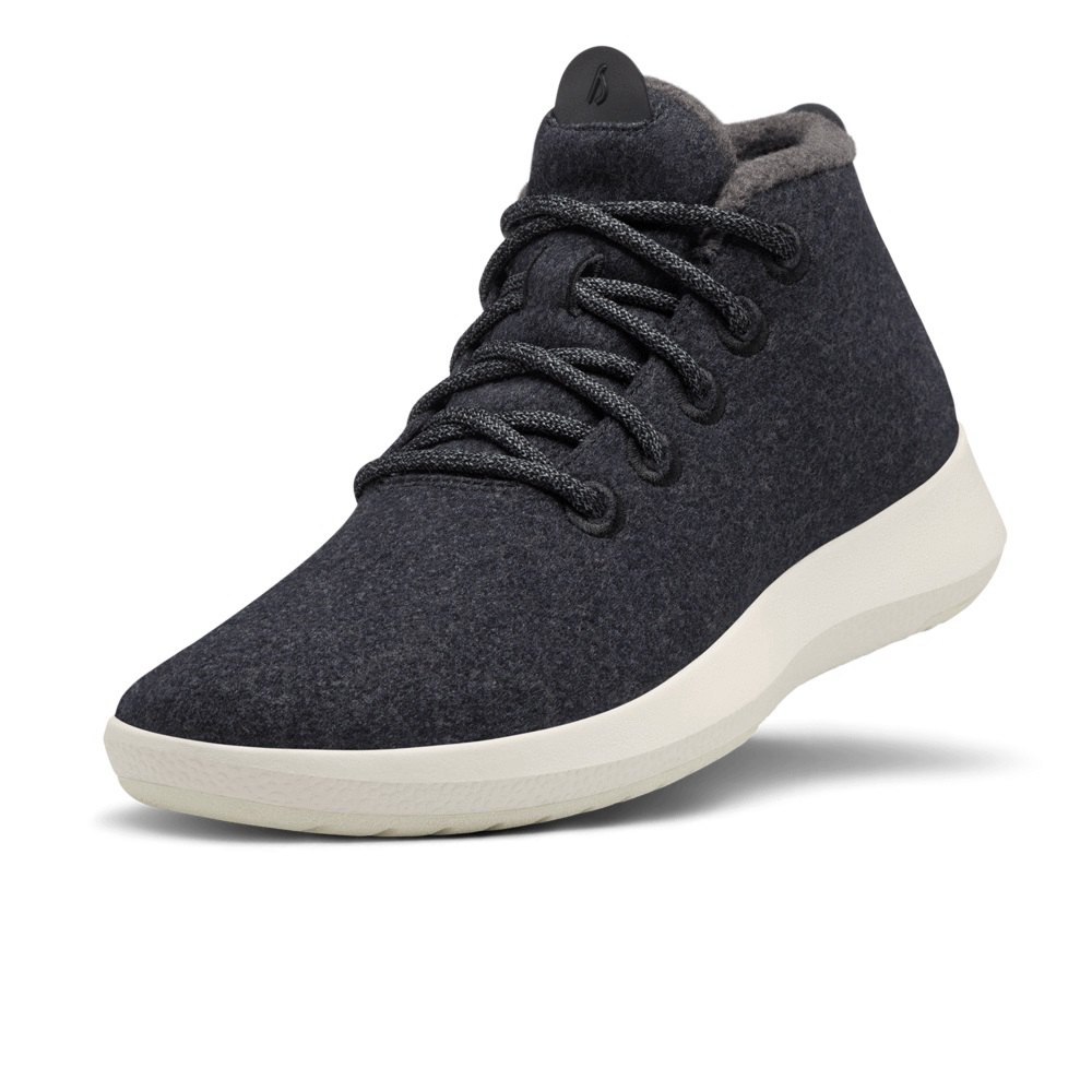 Allbirds Men's Wool Runner-up Mizzles - Boots Dark Grey - KUS179364